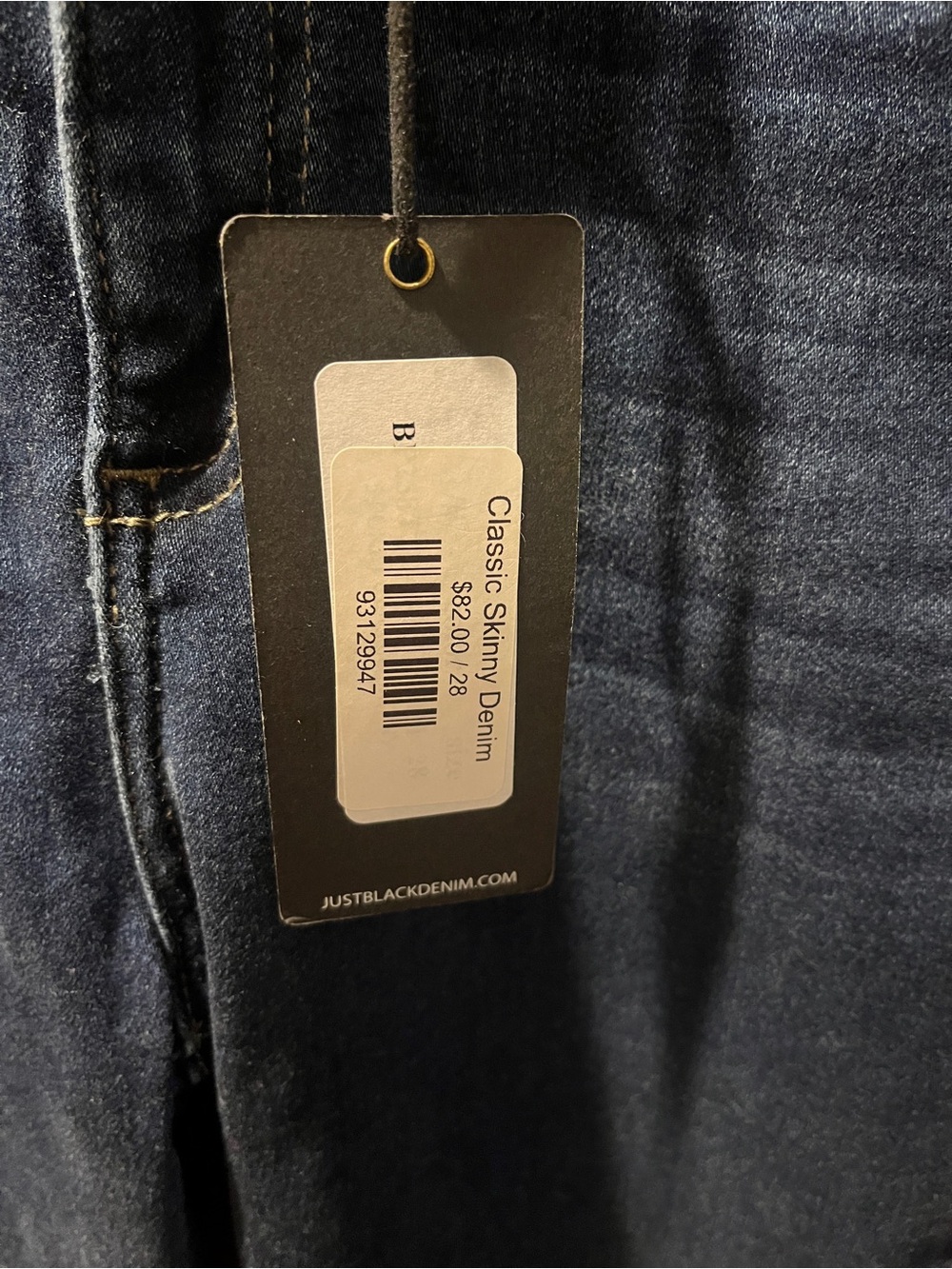 Just Black Dark Indigo High-Waist Skinny Jeans - Picture 2 of 3